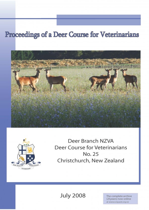 Proceedings of the Deer Branch of the NZVA Image