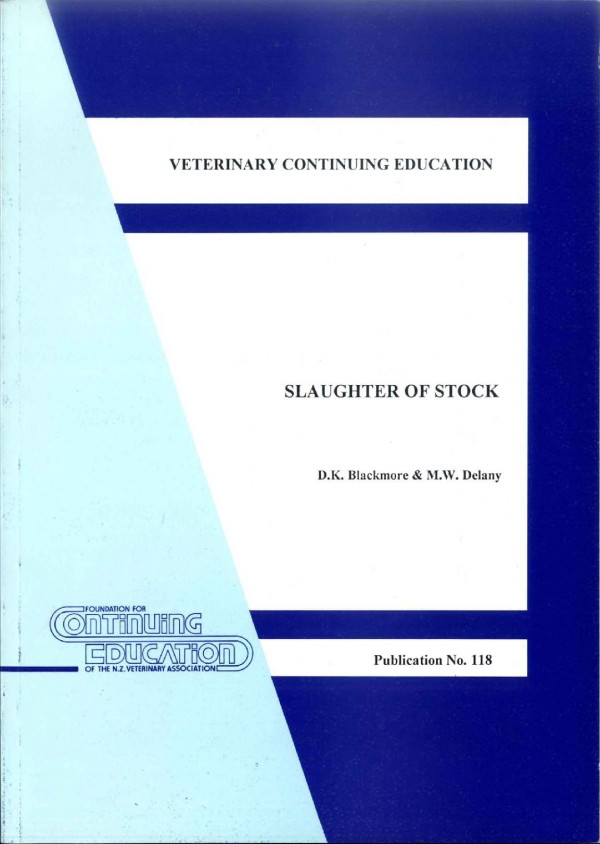 Slaughter of Stock - A Practical Review and Guide Image