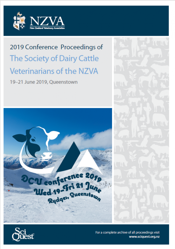 Proceedings of the Dairy Cattle Veterinarians of the NZVA Image
