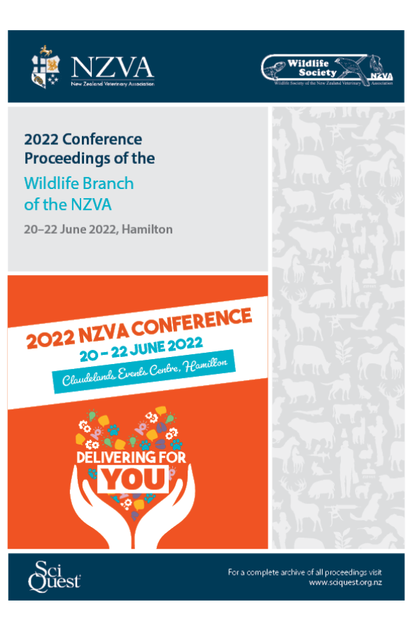 Proceedings of the Wildlife Branch of the NZVA